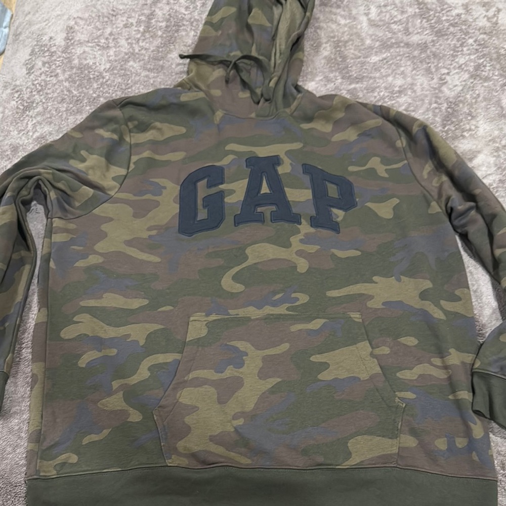 GAP Green Camouflage Hoodie